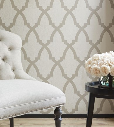 Anna French Brock Trellis Aqua tapéta - Paisley Home