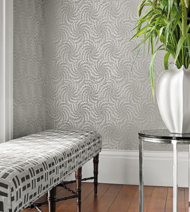 Anna French Cirrus White-Pearl tapéta - Paisley Home
