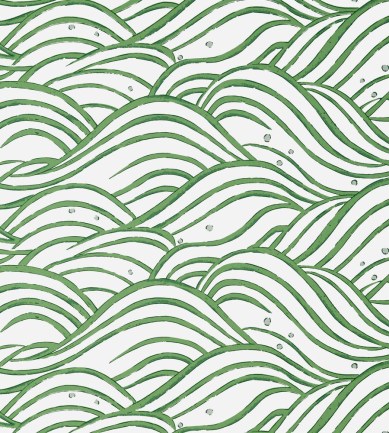 Anna French Waves Emerald Green tapéta