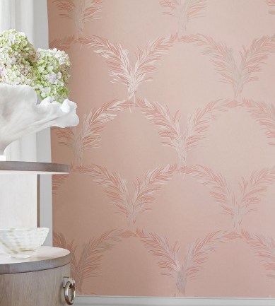 Anna French Plumes Metallic Blush tapéta - Paisley Home