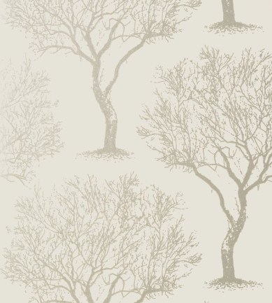 Anna French Winfell Forest Silver on Neutral tapéta - Paisley Home