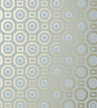 Anna French Zane Metallic on Aqua tapéta - Paisley Home