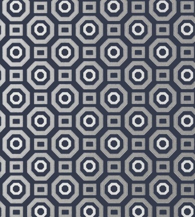 Anna French Zane Metallic on Navy tapéta - Paisley Home