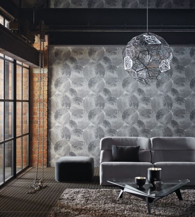 Anthology Ellipse Slate-Graphite tapéta - Paisley Home