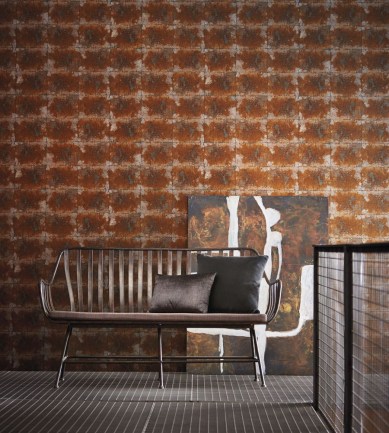 Anthology Oxidise Sapphire-Brass tapéta - Paisley Home