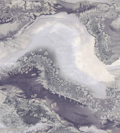 Anthology Obsidian Panel A Blue John tapéta - Paisley Home