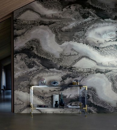 Anthology Obsidian Panel B Azurite tapéta - Paisley Home