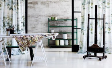 Black Edition Breathe Velvet Wild Flower textil - Paisley Home