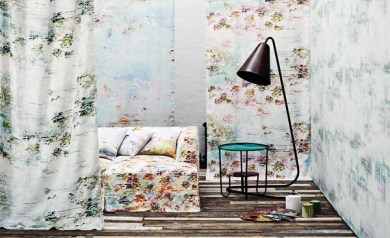 Black Edition Pleasure Gardens Velvet Bloom textil - Paisley Home