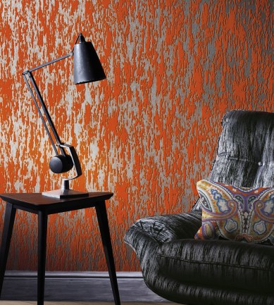 Black Edition Zelva Flock Soapstone tapéta - Paisley Home