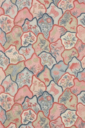 Braquenie BP336003 Toile des indes Rouge luxus tapéta