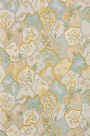 Braquenie BP336001 Toile des indes Jaune luxus tapéta