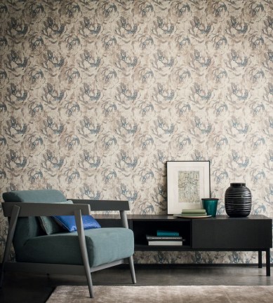 Casamance Soledade Bleu Riviere tapéta - Paisley Home