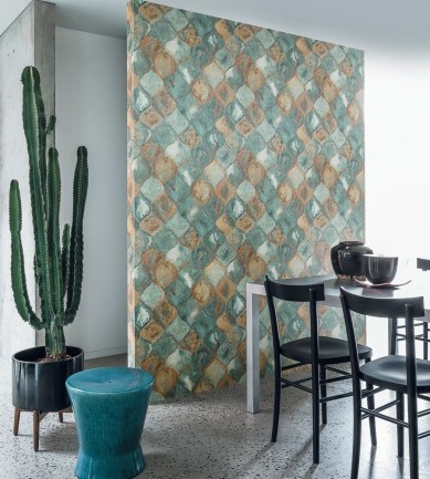 Casamance Insolence Vert De Gris tapéta - Paisley Home