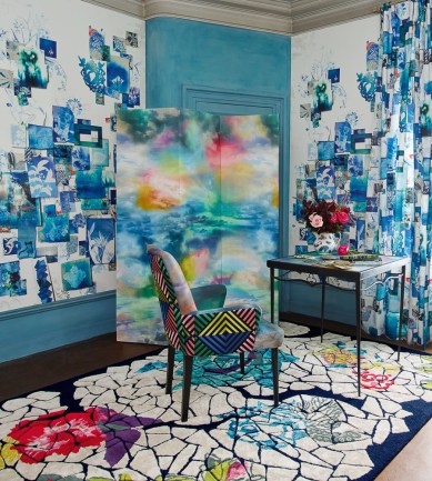 Christian Lacroix Follete Bleu de Roi tapéta - Paisley Home