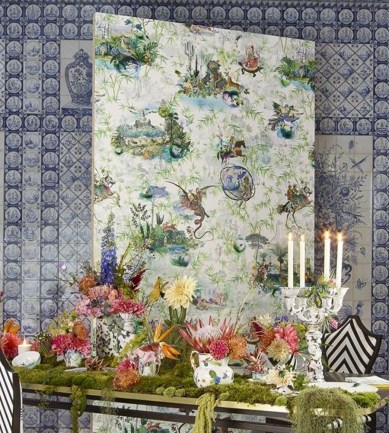 Christian Lacroix Reveries Vert Buis tapéta - Paisley Home