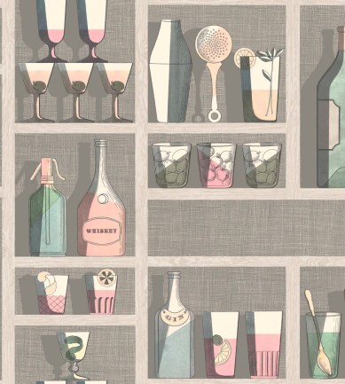 Cole and Son Cocktails Pastel tapéta