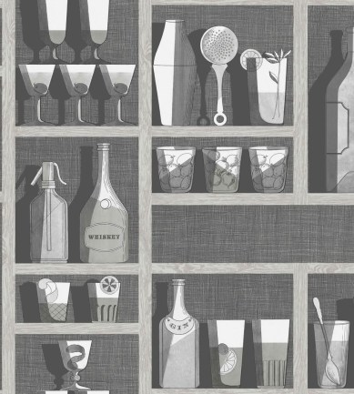 Cole and Son Cocktails Soot and Snow tapéta