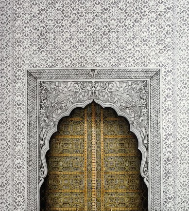 Cole & Son Bahia Gold/Stone tapéta - Paisley Home