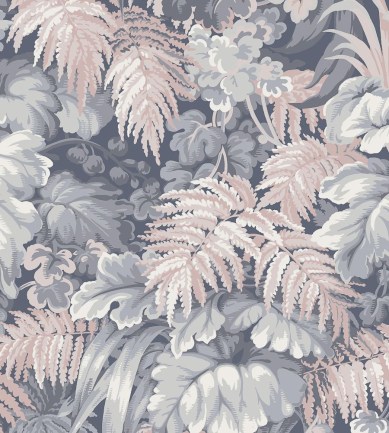 Cole & Son Royal Fernery Slate Blue/Blush Pink tapéta - Paisley Home