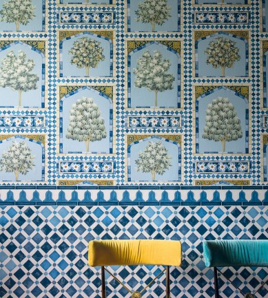 Cole & Son Sultans Palace Blue/Duck Egg tapéta - Paisley Home