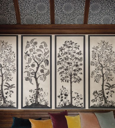 Cole & Son Trees of Eden Paradise Charcoal/Parchment tapéta - Paisley Home