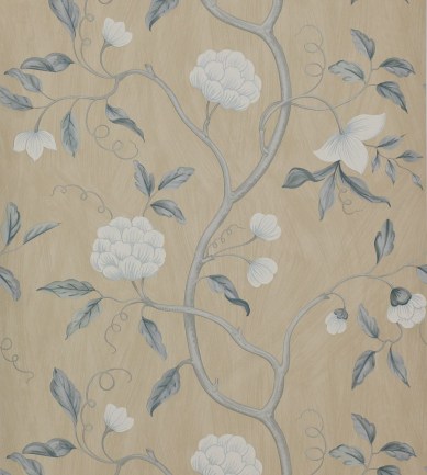 Colefax and Fowler Snow Tree Blue-Cream tapéta - Paisley Home