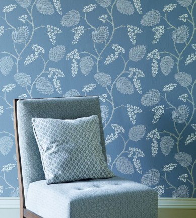 Colefax and Fowler Atwood Old Blue tapéta - Paisley Home