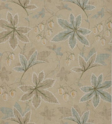 Colefax and Fowler Lindon Beige-Aqua tapéta - Paisley Home