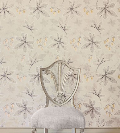 Colefax and Fowler Lindon Red-Gold tapéta - Paisley Home