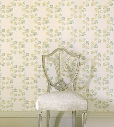 Colefax and Fowler Lotta Pale Aqua tapéta - Paisley Home