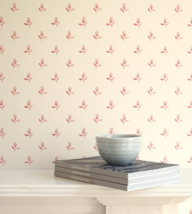 Colefax & Fowler Sudbury Park Pink tapéta - Paisley Home