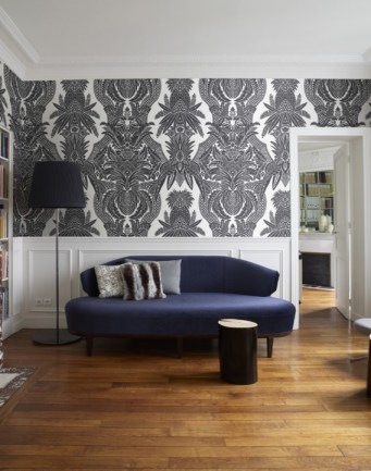 Colony East India Bianco Grigio tapéta - Paisley Home