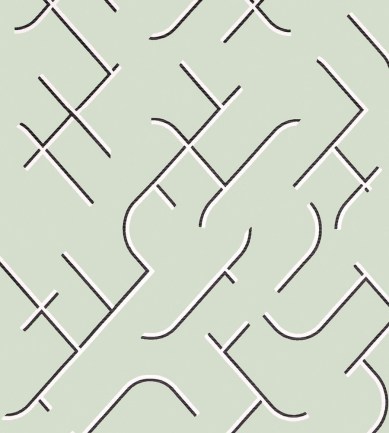 Dedar Rosetta Wall 1 Aigue Marine luxus tapéta