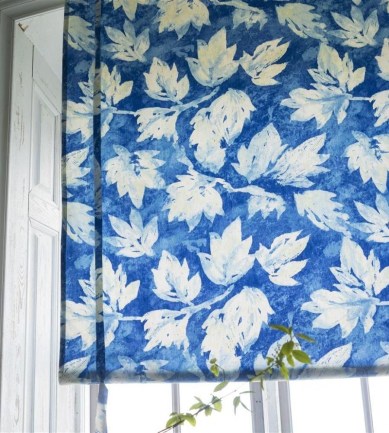 Designers Guild Fresco Leaf Indigo textil - Paisley Home