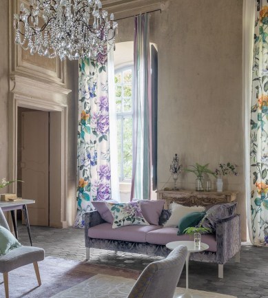 Designers Guild Couture Rose Graphite textil - Paisley Home