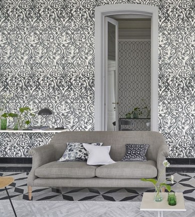 Designers Guild Arabesque Graphite tapéta - Paisley Home