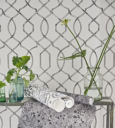 Designers Guild Rabeschi Black/White tapéta - Paisley Home