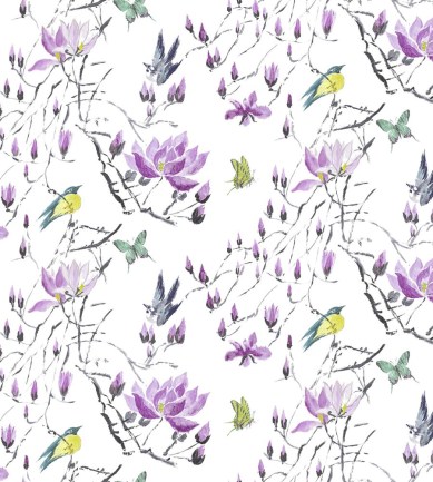 Designers Guild Madame Butterfly II Amethyst textil - Paisley Home