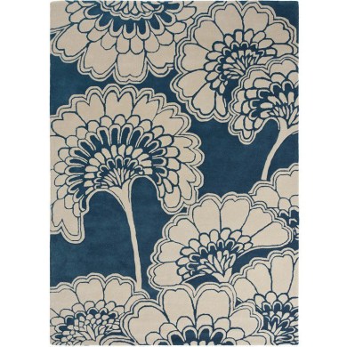 Florence Broadhurst Japanese Floral Midnight szőnyeg - Paisley Home