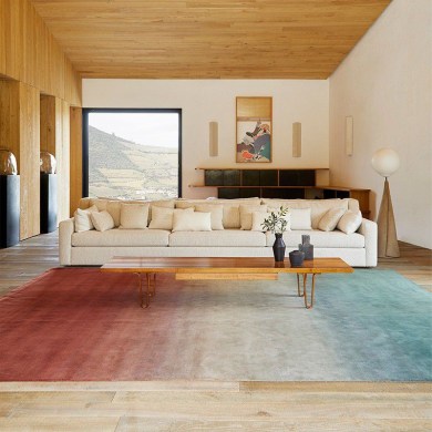 GAN Rugs Degrade Petrol Wine szőnyeg - Paisley Home