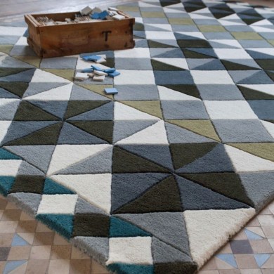 GAN Rugs Mosaiek Hand tufted Yellow szőnyeg - Paisley Home