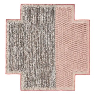 GAN Rugs Mangas Space Square Plait Pink szőnyeg - Paisley Home