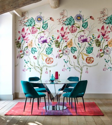 Harlequin Quintessence Lagoon/Cerise tapéta - Paisley Home