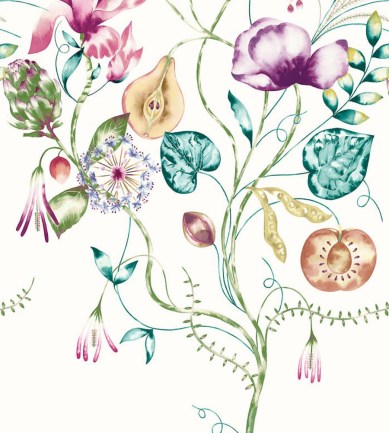 Harlequin Quintessence Lagoon/Cerise tapéta - Paisley Home