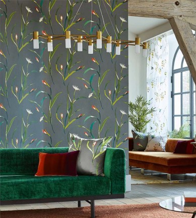 Harlequin Saona Kiwi/Charcoal tapéta - Paisley Home