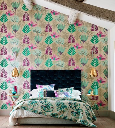 Harlequin Yasuni Paprika/Kiwi tapéta - Paisley Home