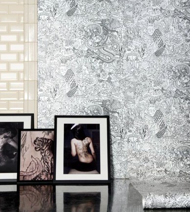 Jean Paul Gaultier Horimono Argent tapéta - Paisley Home