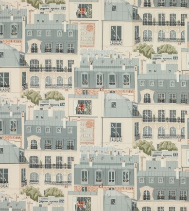 Manuel Canovas Les Toits De Paris Vert de Gris textil - Paisley Home