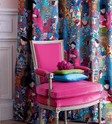 Manuel Canovas Voyage en Chine Turquoise textil - Paisley Home